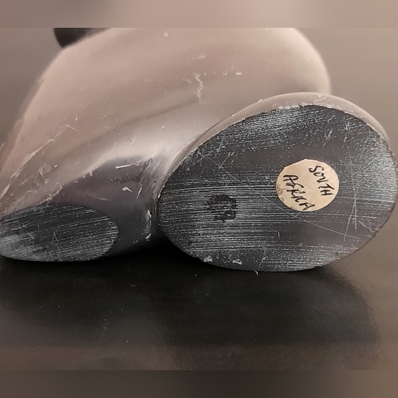 Vintage Stylized Carved Stone Owl Figurine - Picture 7 of 8